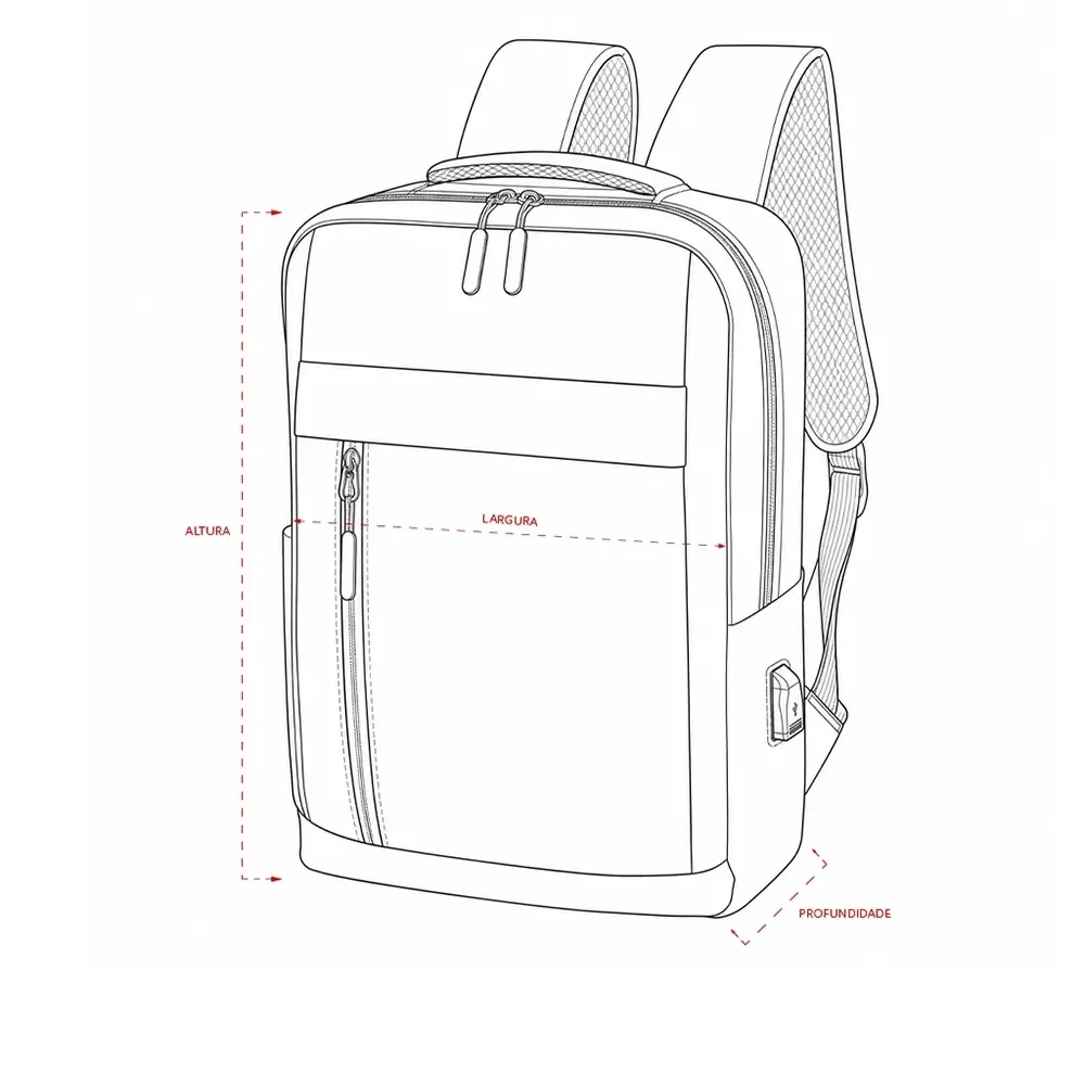 Mochila Nylon Oxford 14L