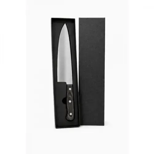 FACA PREMIUM EM MADEIRA /INOX - PRETO