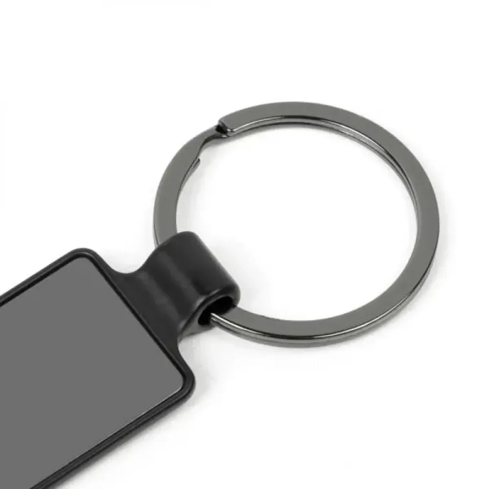 CHAVEIRO EM METAL - CINZA/PRETO