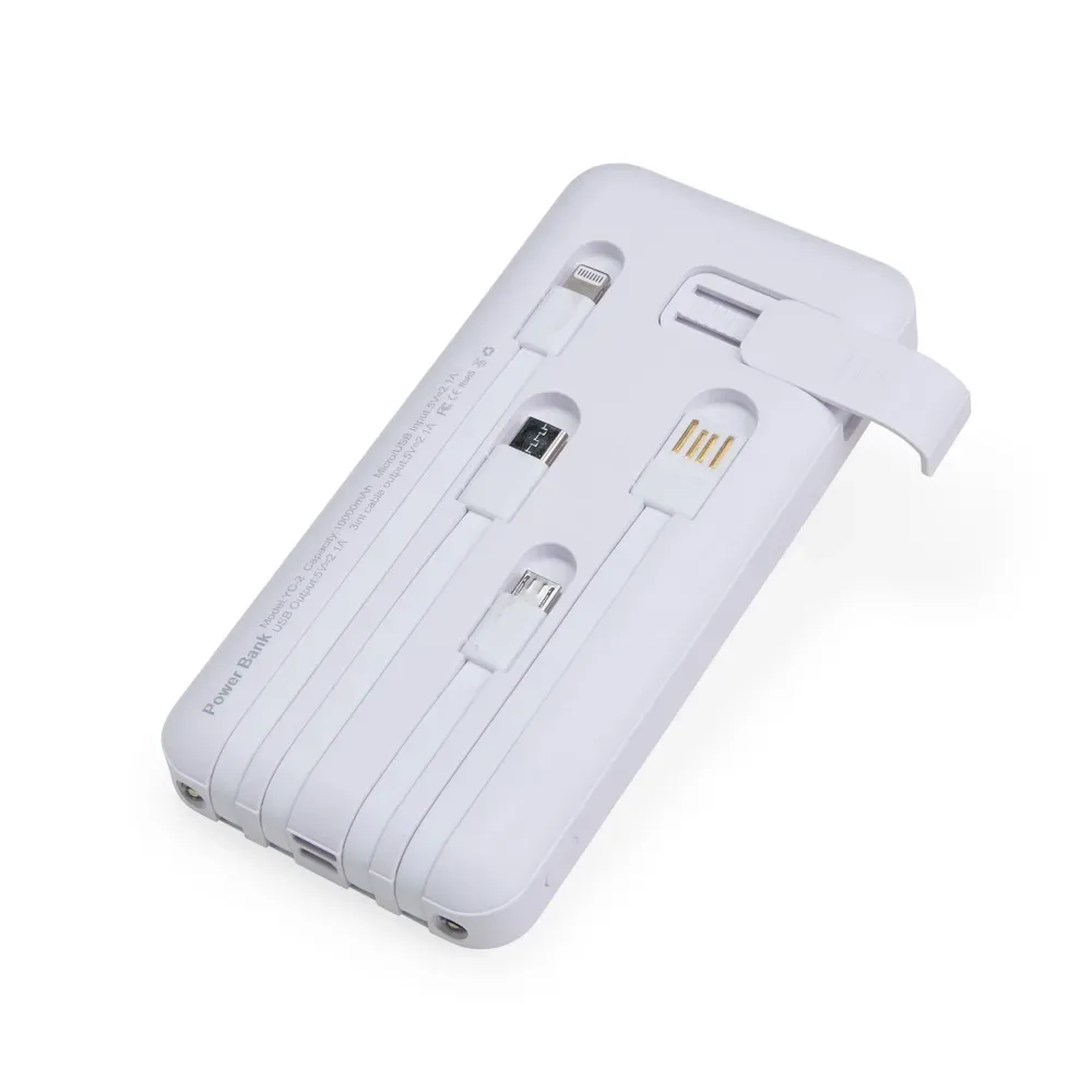 Power Bank 10.000mAh com Lanterna e Multissaídas