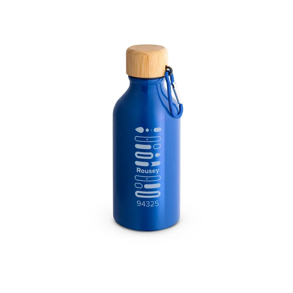 ROUSEY. Squeeze em alumínio 100% reciclado com cor sólida brilhante 400 mL
