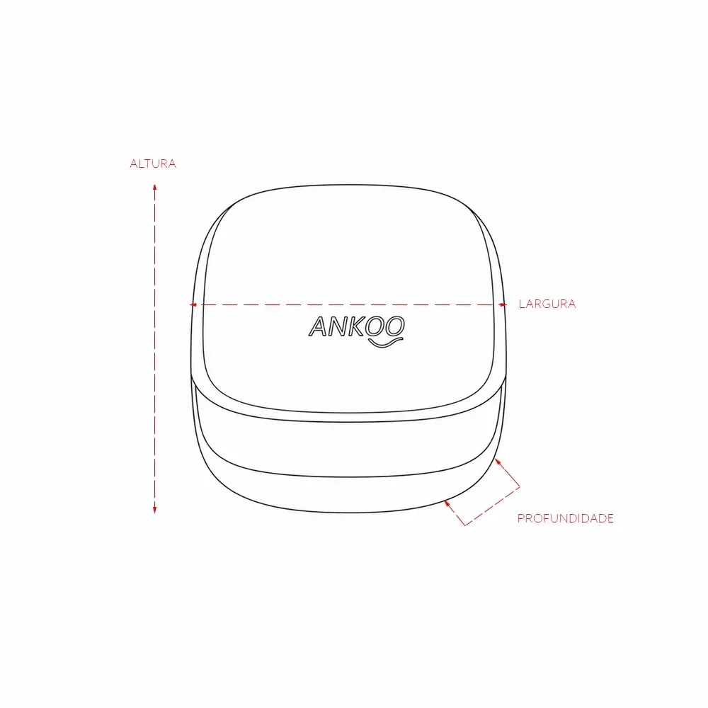 Fone de Ouvido Bluetooth Touch com Case Carregador