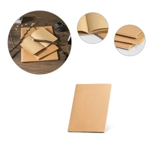 ALCOTT A6 II. Caderno de capa flexível em cartão (250 g/m²) com 80 páginas lisas