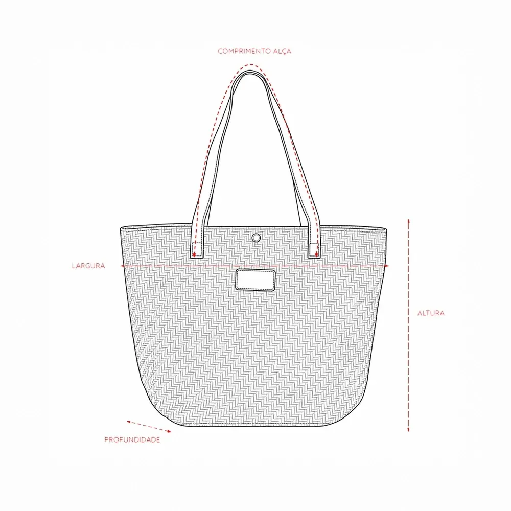 Bolsa Palha Trançada