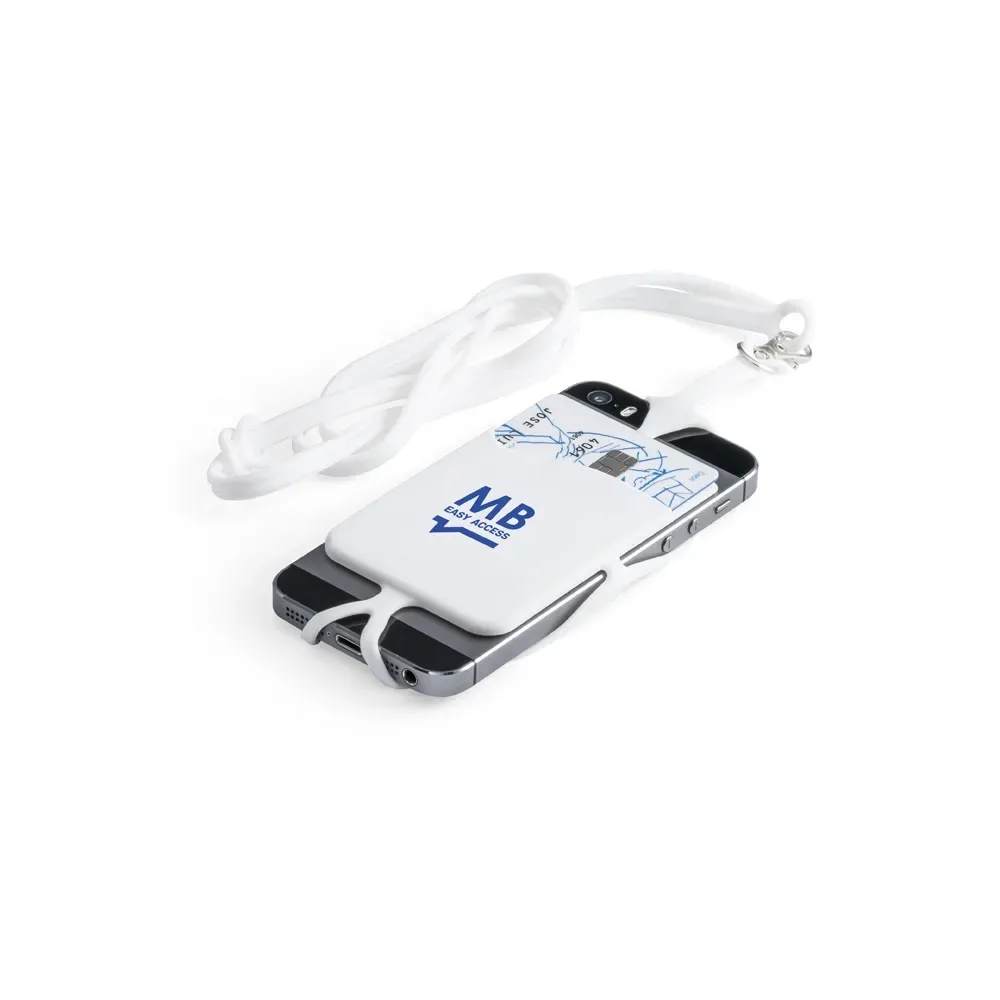 NICOLAUS. Porta cartões para celular em silicone