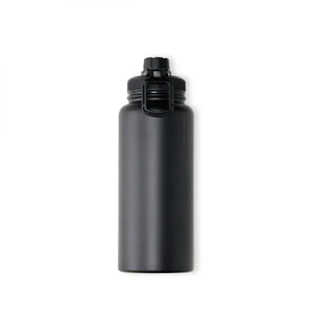 GARRAFA PAREDE DUPLA NA COR PRETA - 950 ML