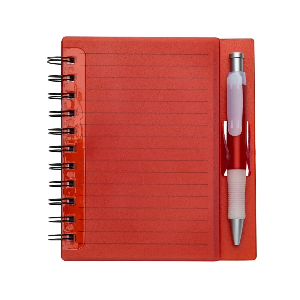 Caderno Plástico com Caneta