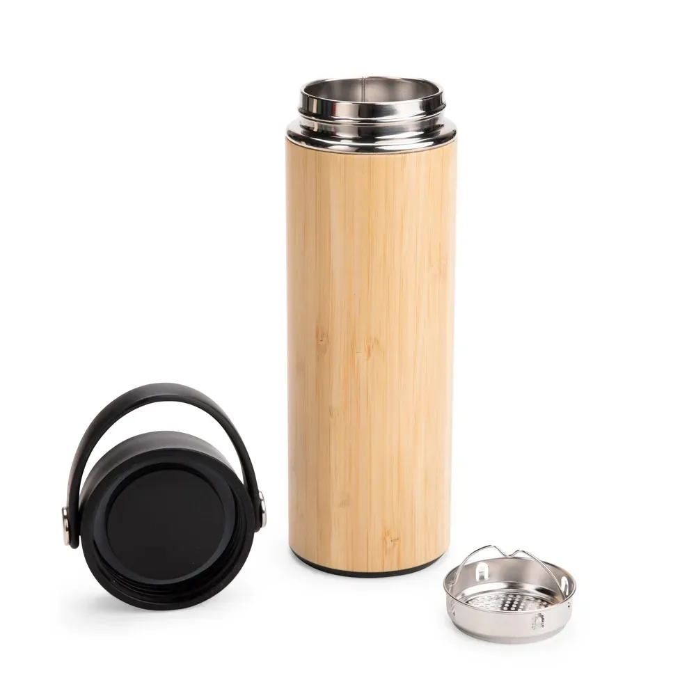 Garrafa Térmica Bambu 400ml