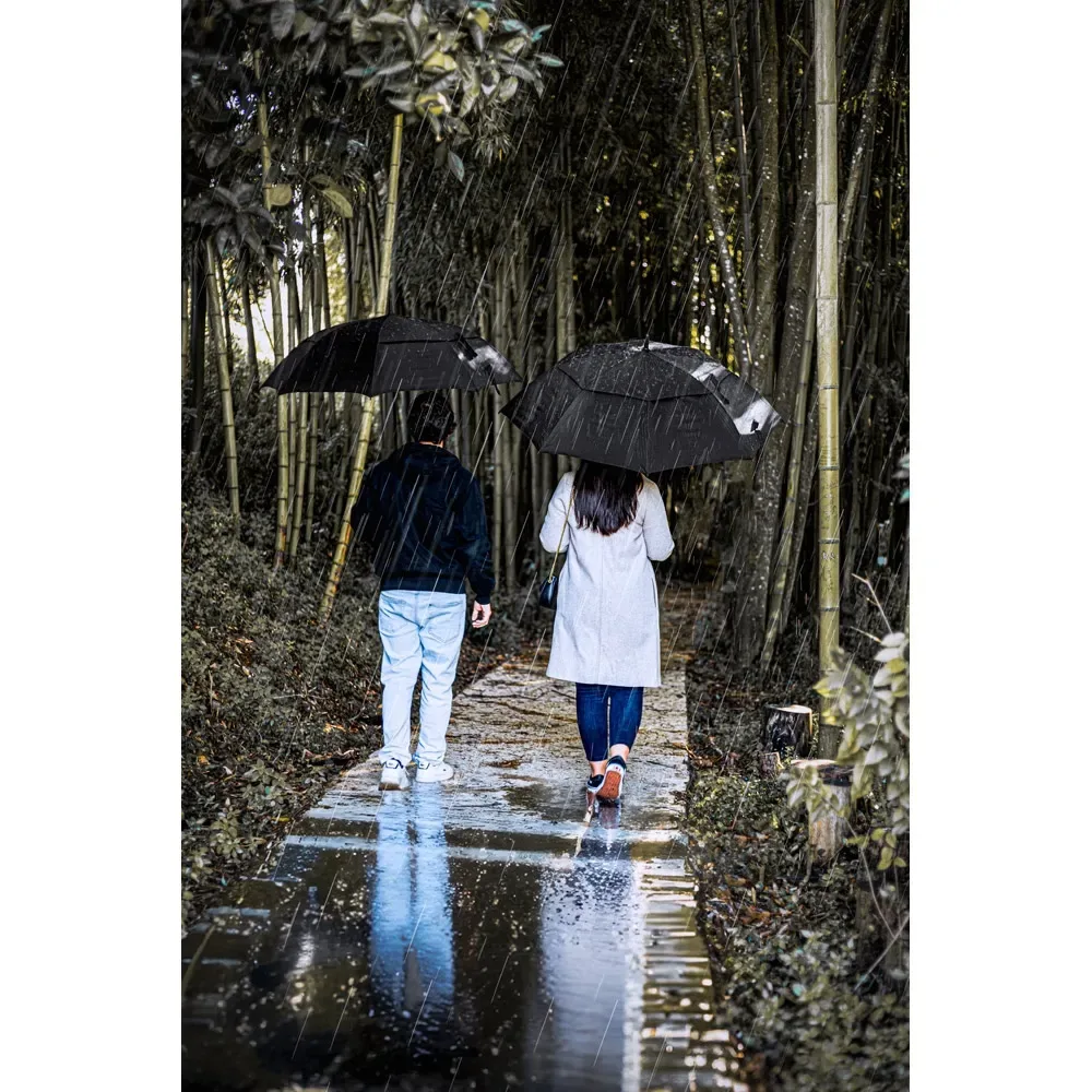 GAVIN. Guarda-chuva de 27 5   em poliéster 100% reciclado pongee 190T com abertura automática