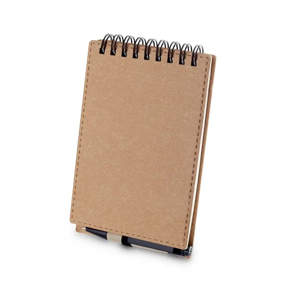 Bloco de Anotações Papelão com Caneta