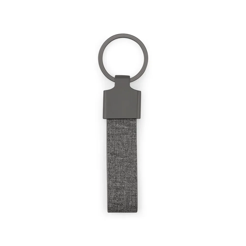 RAVEN. Chaveiro em metal e pet 30% reciclado