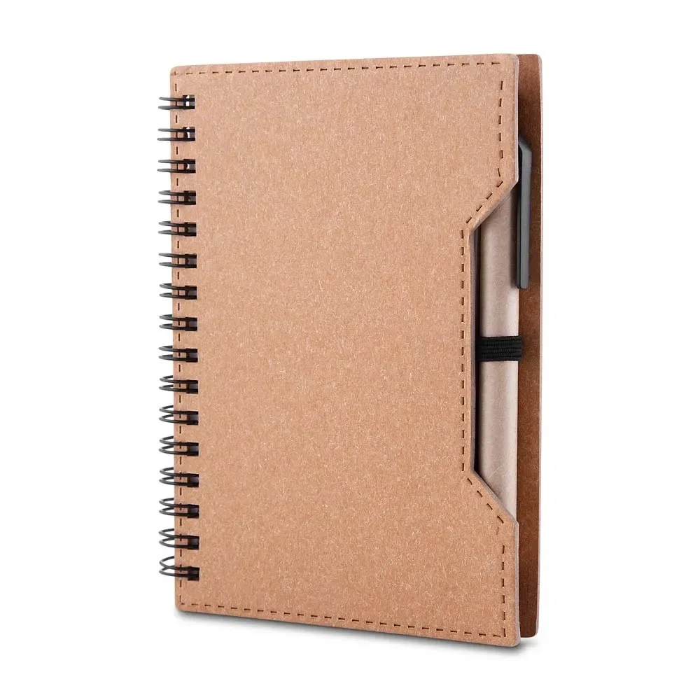 Caderno de Papelão com Caneta