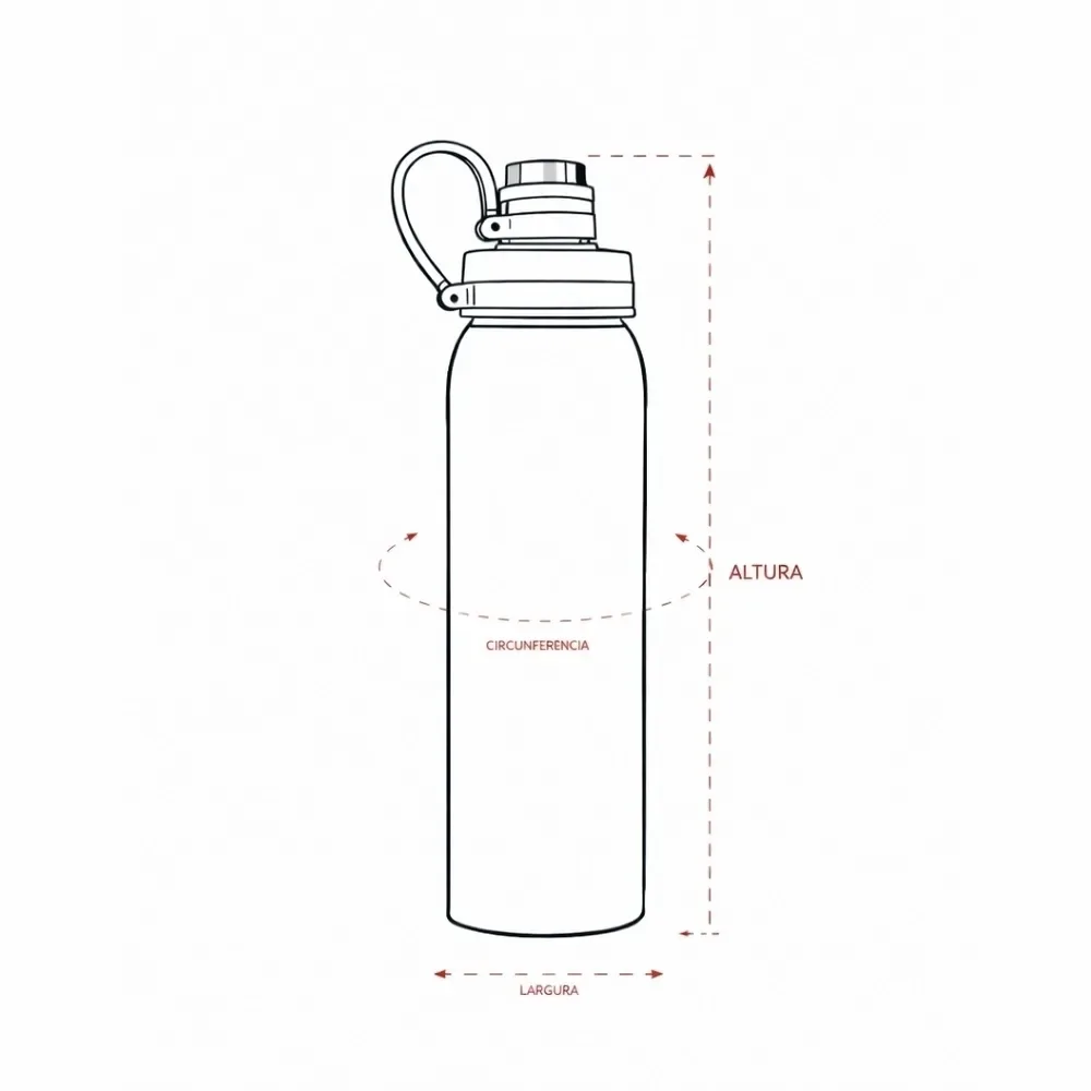 Garrafa Inox 800ml