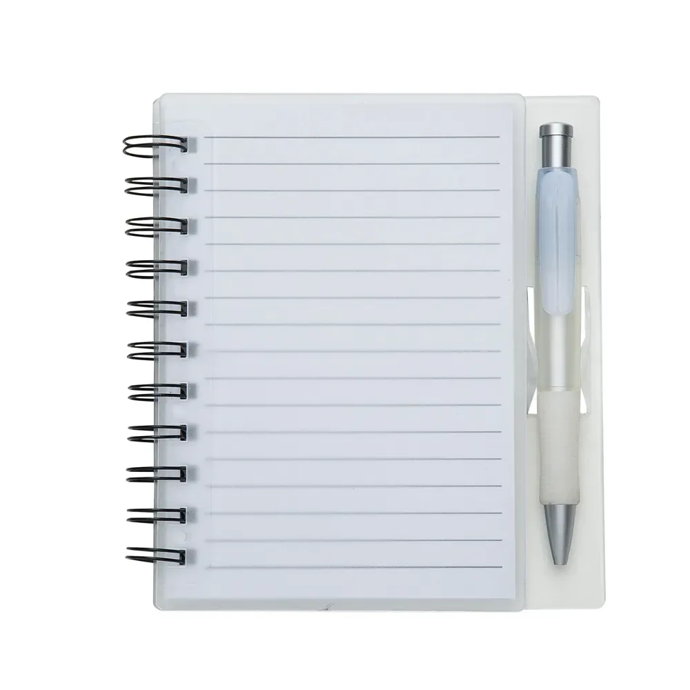 Caderno Plástico com Caneta