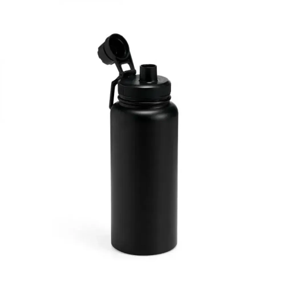 GARRAFA PAREDE DUPLA NA COR PRETA - 950 ML