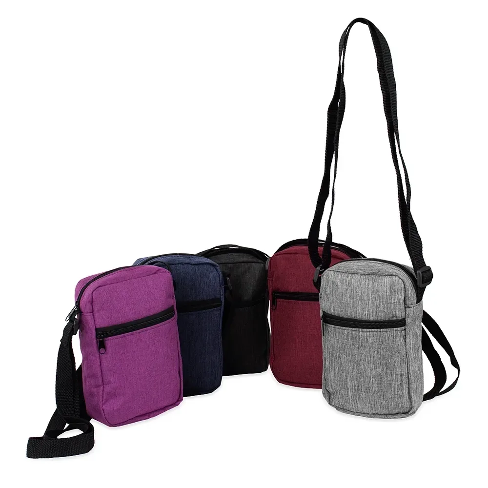 Bolsa de Ombro Poliéster PVC Mescla