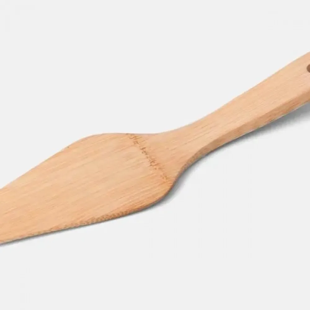 CONJ. PARA PIZZA EM BAMBU/MADEIRA/INOX 35 CM - 11 PÇS