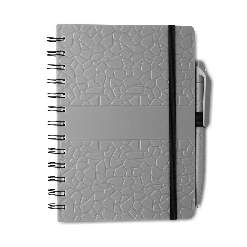 Caderno B6 Capa em ABS com Caneta